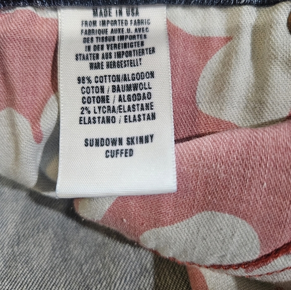 Lucky Brand‎ Jeans Womens 8/29 Made In USA Denim Sundown Skinny Cuffed Classic - Picture 12 of 14